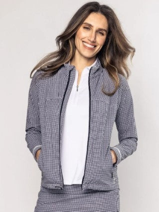 Golftini Be An Athlete Jacket in Black/White Check