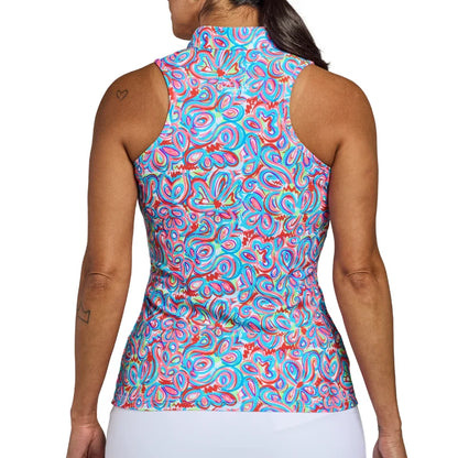 Tzu Tzu  BELLA Sleeveless Racerback Top - Glow Up