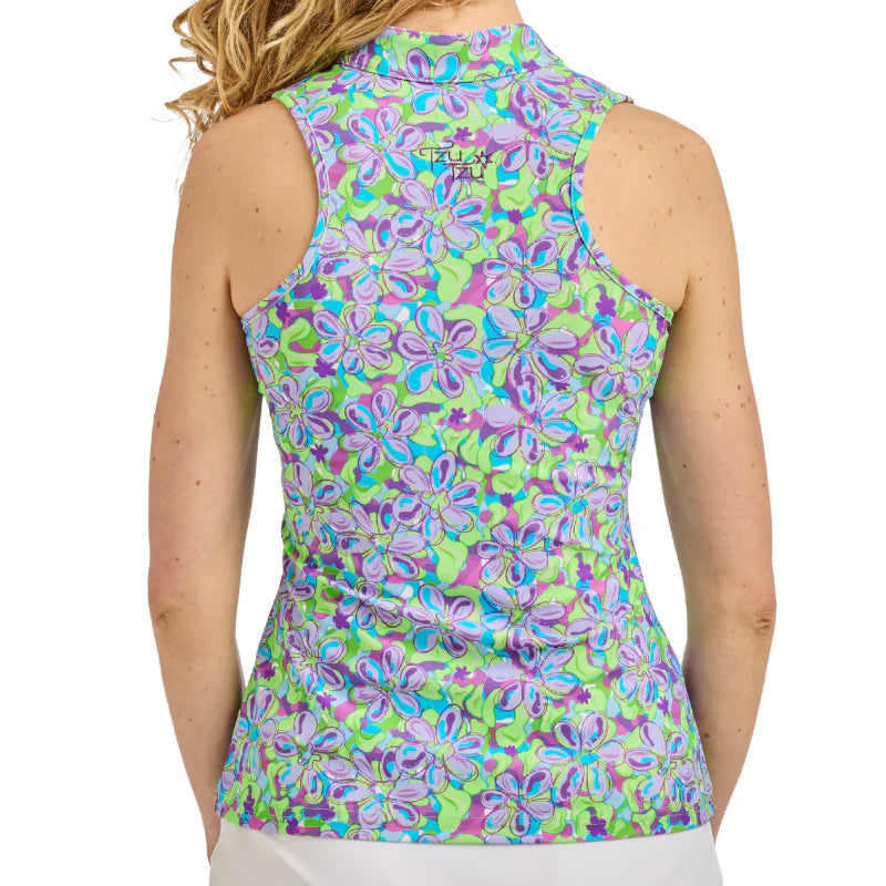 Tzu Tzu POCKET FULL OF POSIZES BELLA Sleeveless Racerback Top