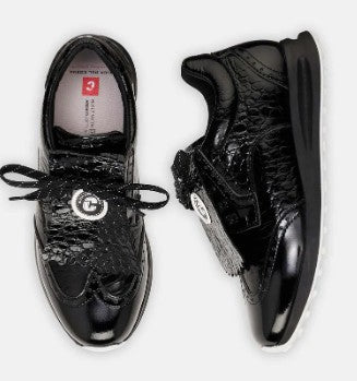 Duca Del Cosma Bellezza 2 Golf Shoe in Black/Croco