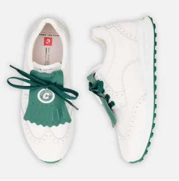 Duca Del Cosma Bellezza 2 Golf Shoe in White/Green