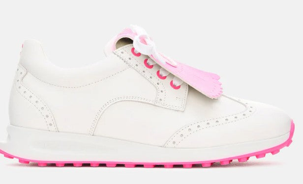 Duca Del Cosma Bellezza 2 Golf Shoe in White/Pink