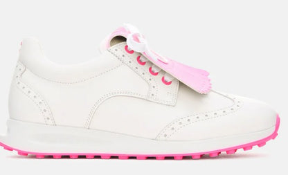 Duca Del Cosma Bellezza 2 Golf Shoe in White/Pink