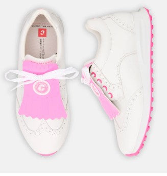 Duca Del Cosma Bellezza 2 Golf Shoe in White/Pink