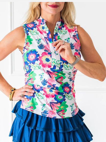 The Bubble Birch Sleeveless Print Top (Multiple Colors)