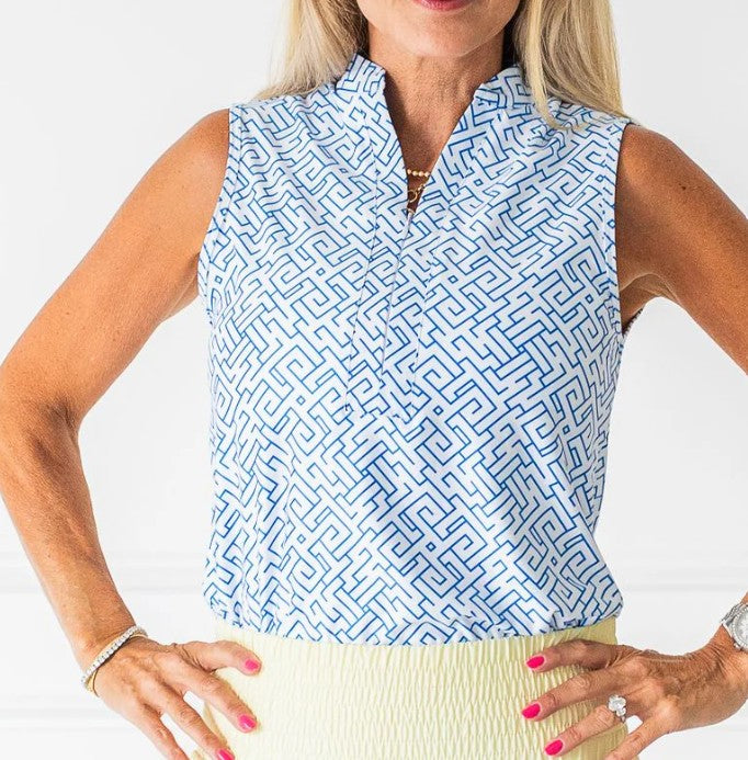 The Bubble Birch Sleeveless Print Top (Multiple Colors)