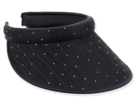 GloveIt Black Bling Slide On Visor