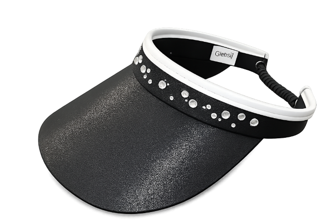 GloveIt Black Bling Coil Visor