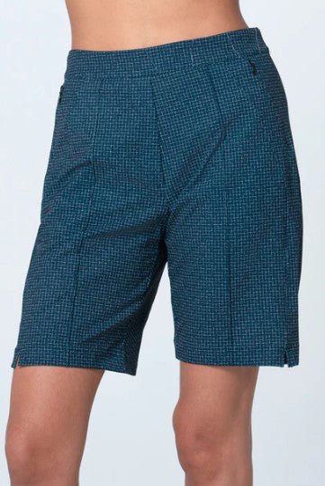 Lucky in Love Boucle Grid Pull On Short 9"