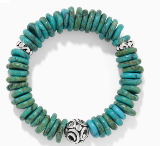 Brighton Contempo Sonora Verde Blue Stretch Bracelet