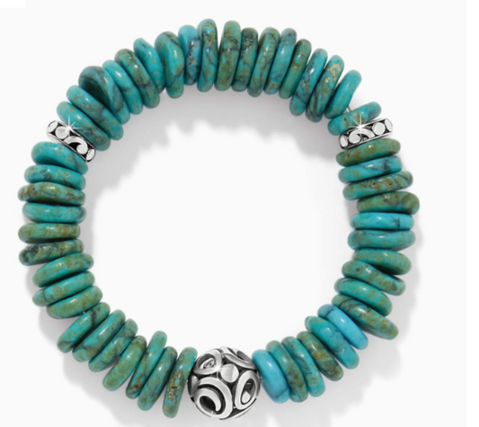 Brighton Contempo Sonora Verde Blue Stretch Bracelet