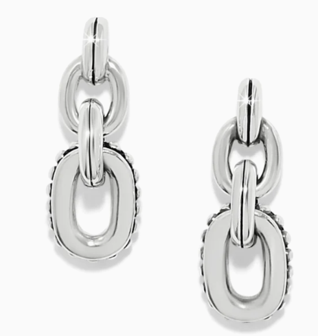 Brighton Pretty Tough Link Post Drop Earrings