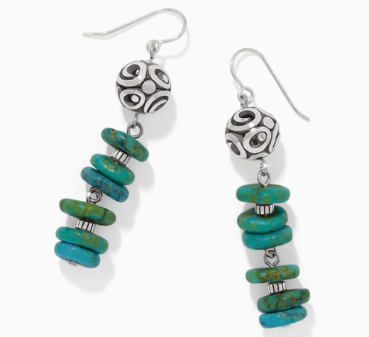 Brighton Contempo Sonora Verde Blue French Wire Earrings