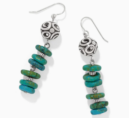 Brighton Contempo Sonora Verde Blue French Wire Earrings