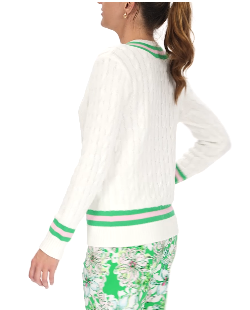 LILLY PULITZER Brockton Cotton Sweater in Kitts Green