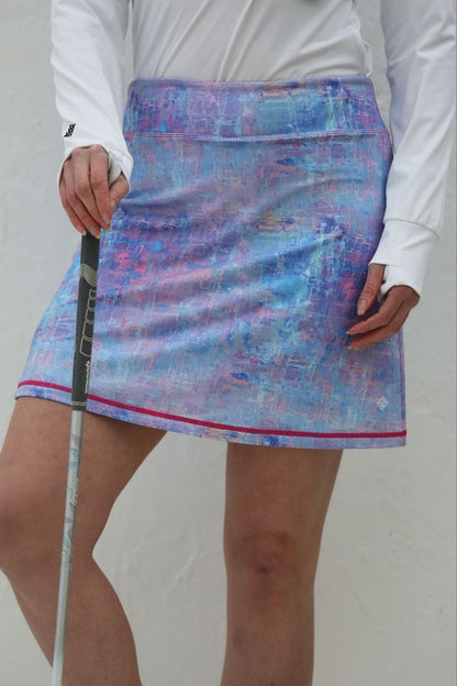 FAMARA FRAGMENTS A-Line Art Golf Skort 17.5"
