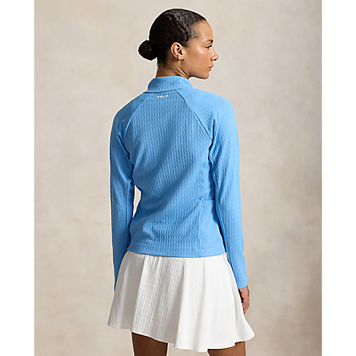 Ralph Lauren RLX LONG-SLEEVE ACTIVE CABLE KNIT FULL-ZIP MOCK NECK (Multiple Colors) (NEW COLORS)