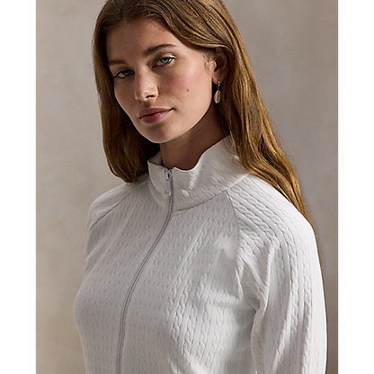 Ralph Lauren RLX LONG-SLEEVE ACTIVE CABLE KNIT FULL-ZIP MOCK NECK (Multiple Colors) (NEW COLORS)