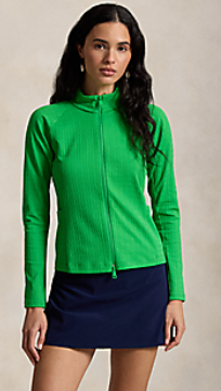 Ralph Lauren RLX LONG-SLEEVE ACTIVE CABLE KNIT FULL-ZIP MOCK NECK PULLOVER (Multiple Colors) (Copy)