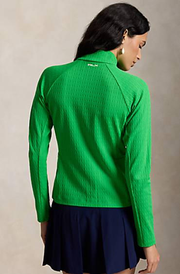 Ralph Lauren RLX LONG-SLEEVE ACTIVE CABLE KNIT FULL-ZIP MOCK NECK PULLOVER (Multiple Colors) (Copy)