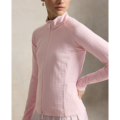Ralph Lauren RLX LONG-SLEEVE ACTIVE CABLE KNIT FULL-ZIP MOCK NECK (Multiple Colors) (NEW COLORS)