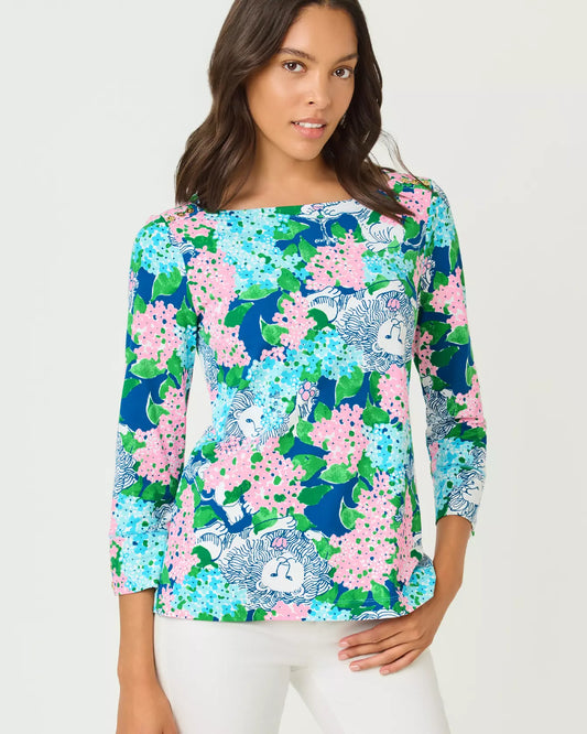 LILLY PULIZTER Callison 3/4 Sleeve Top