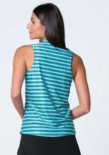 Lucky in Love EYELET YOU WIN IT Came to Win Zip Tank