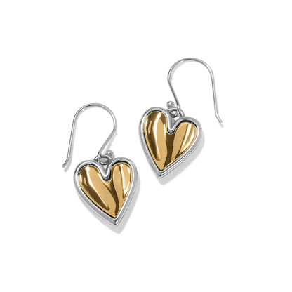 Brighton Cascade Heart Reversable French Wire Earrings