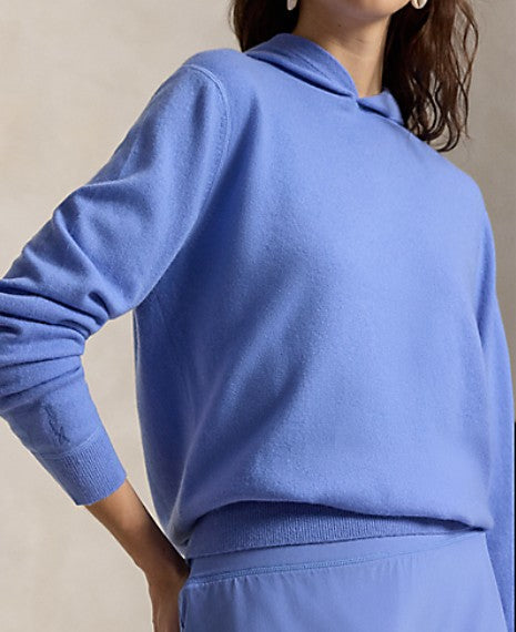 Ralph Lauren RLX LONG-SLEEVE WASHABLE CASHMERE PULLOVER W/ HOOD (Multiple Colors)