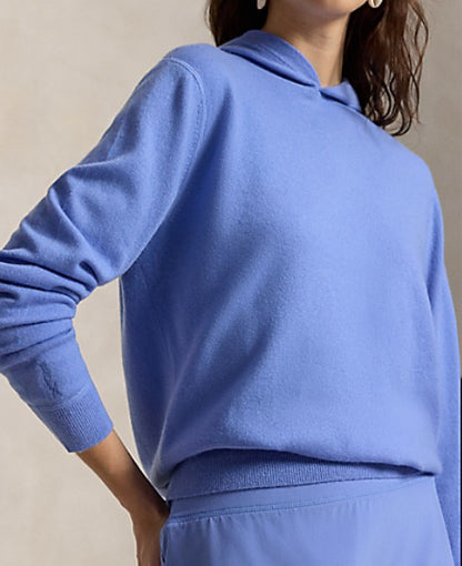 Ralph Lauren RLX LONG-SLEEVE WASHABLE CASHMERE PULLOVER W/ HOOD (Multiple Colors)