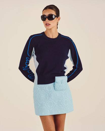 Malbon CATHERINE COLORBLOCKED SWEATER (Multiple Colors)