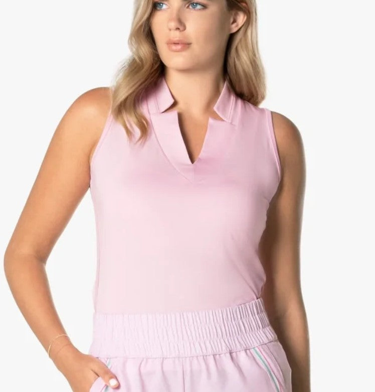 Lucky in Love Pleated Placket Sleeveless (Multiple Colors)