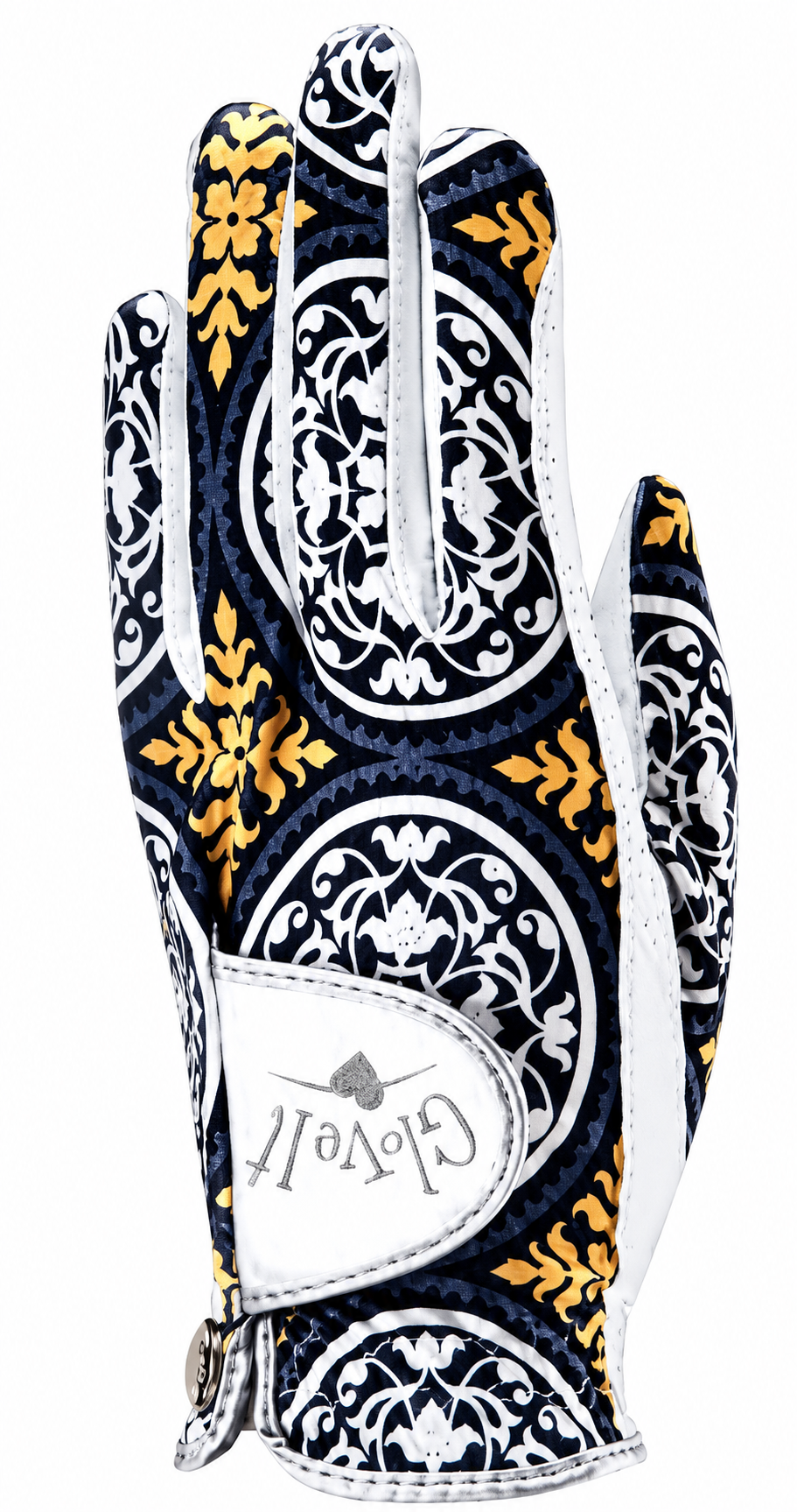 GloveIt Citron Scroll Golf Glove