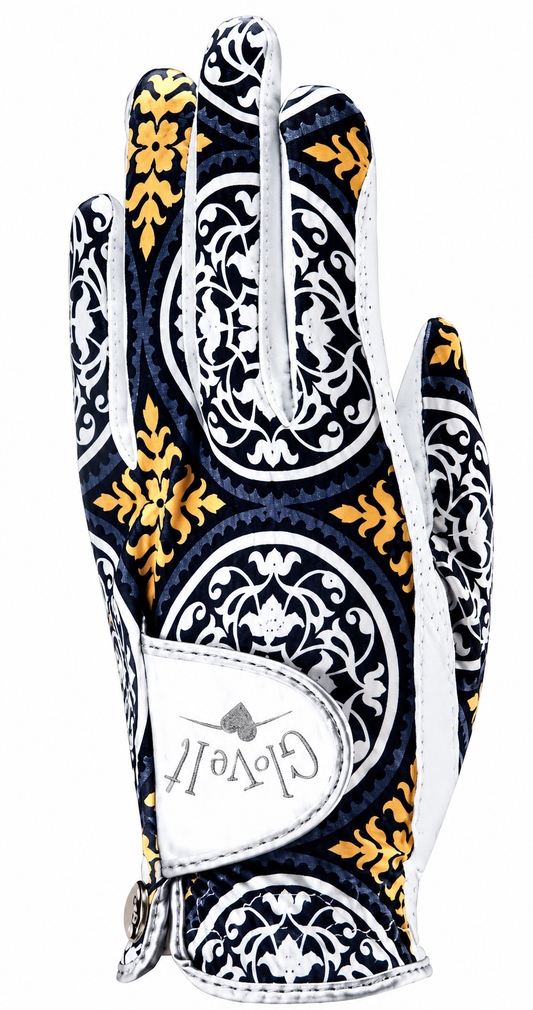 GloveIt Citron Scroll Golf Glove