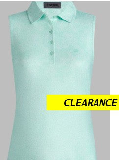 G/FORE APPAREL HYDRANGEA TECH JERSEY SLEEVELESS POLO
