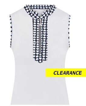 SWING OUT SISTER Jumping Beans Zest Pique Pattern Sleeveless Top