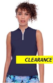 Swing Control Velocity Sleeveless Scalloped Edge Top (Multiple Colors)