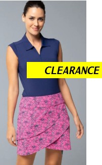 IBKUL Diana Print Layered Skort 16.25"