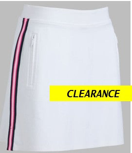 G/FORE APPAREL SIDE STRIPE STRETCH SCUBA SKORT 16"