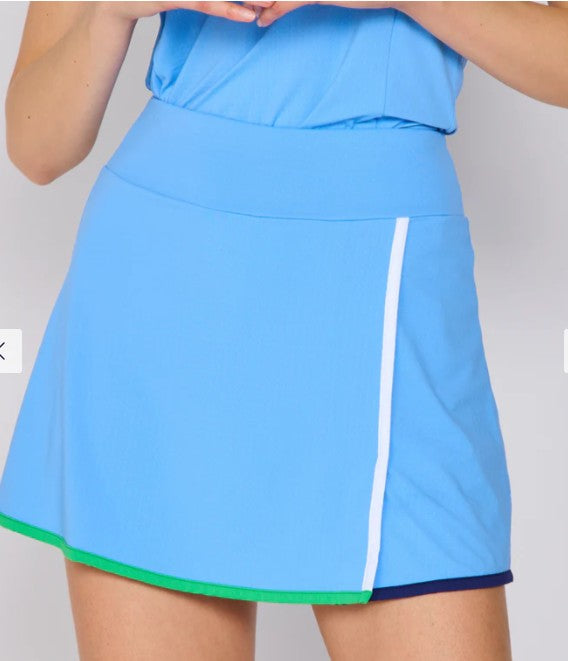 G Lifestyle Color Contrast Skort 15" (Multiple Colors)