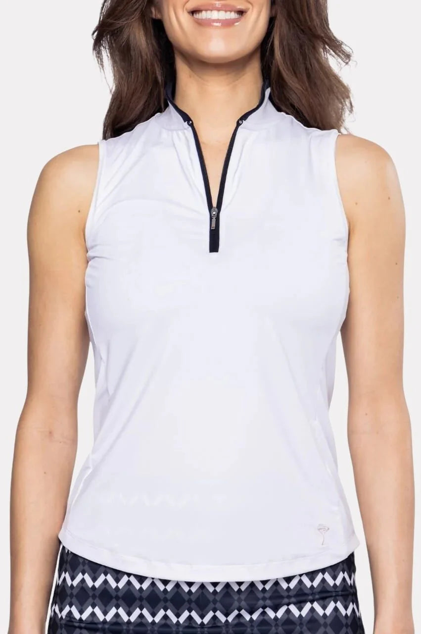 Golftini Cool Girl Mock Polo Sleeveless (Multiple Colors)