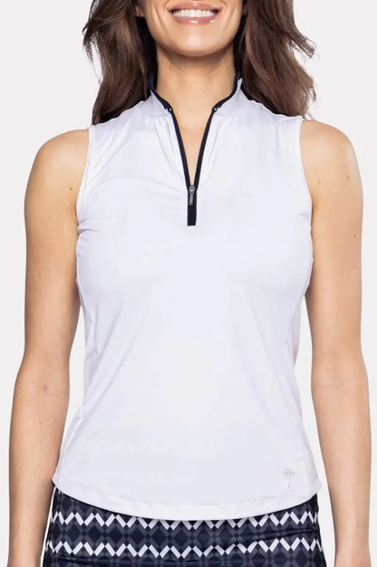 Golftini Cool Girl Mock Polo Sleeveless (Multiple Colors)