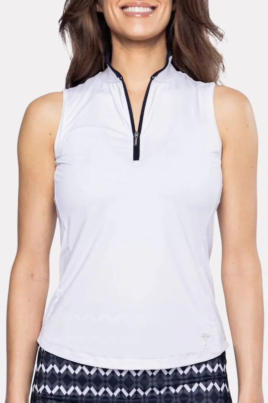 Golftini Cool Girl Mock Polo Sleeveless (Multiple Colors)