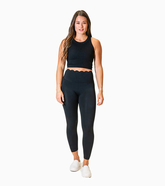 CALLIOPE GOLF COEUR Scalloped Leggings (Multiple Colors)