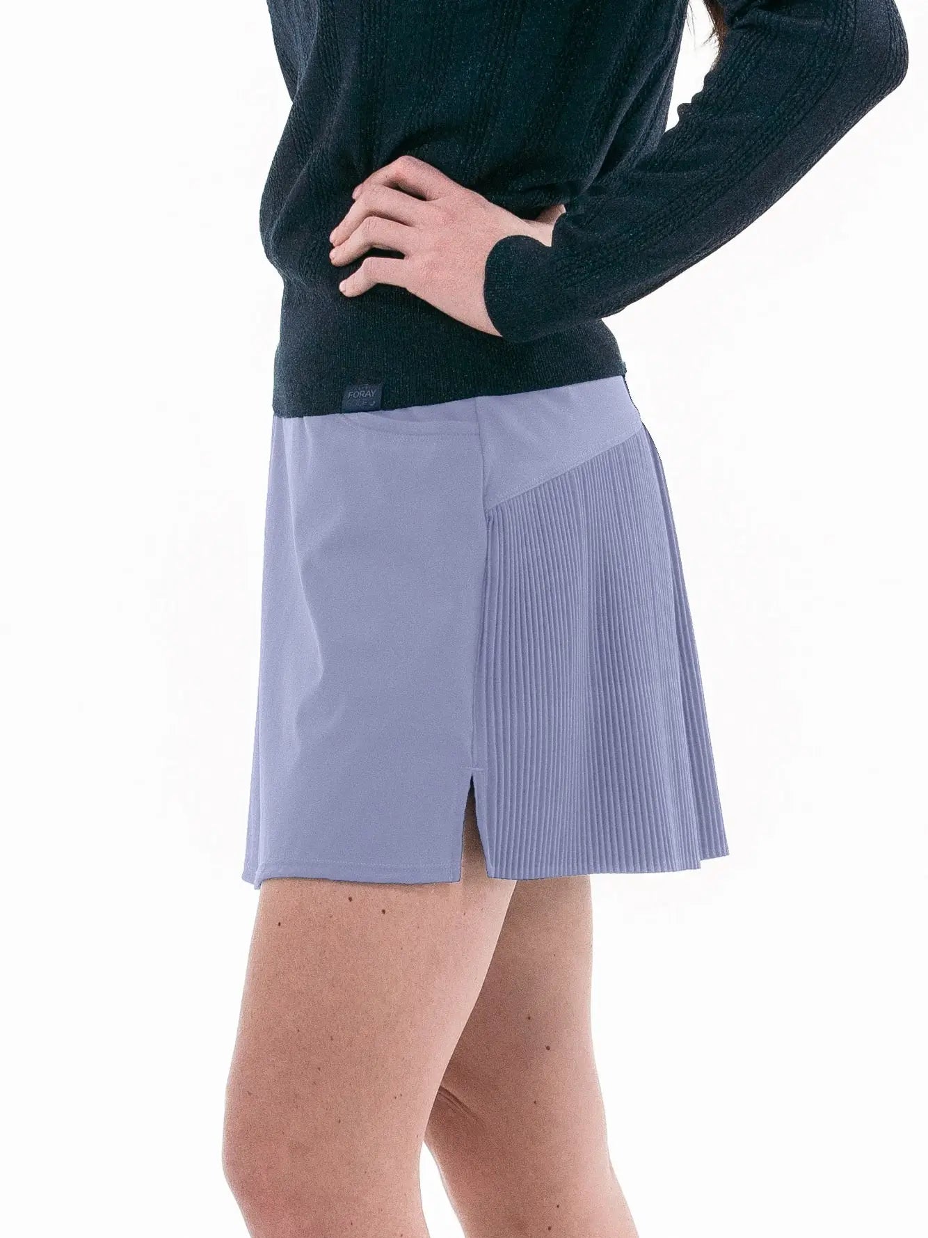 FORAY Core Crinkle Pleat Skirt 15.5"
