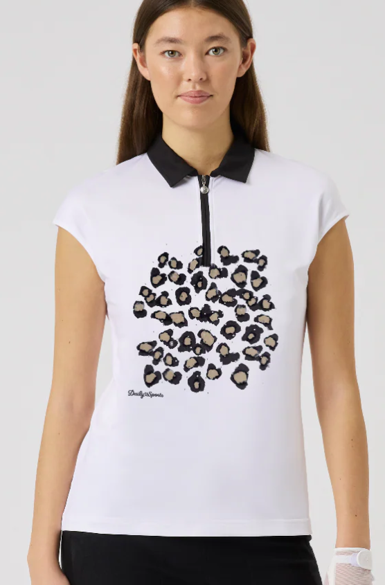 Daily Sports MODERN CONTRASTS Cap Sleeve Polo