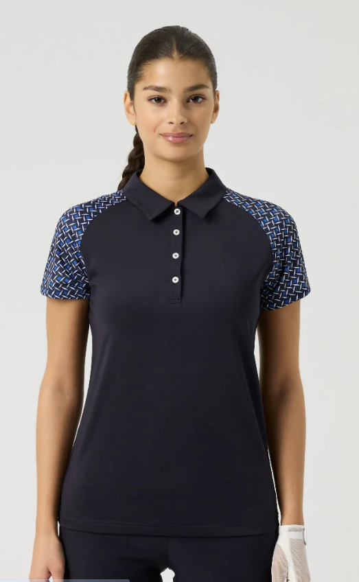 Daily Sports MODERN CONTRASTS Cap Sleeve Polo (Multiple Colors)