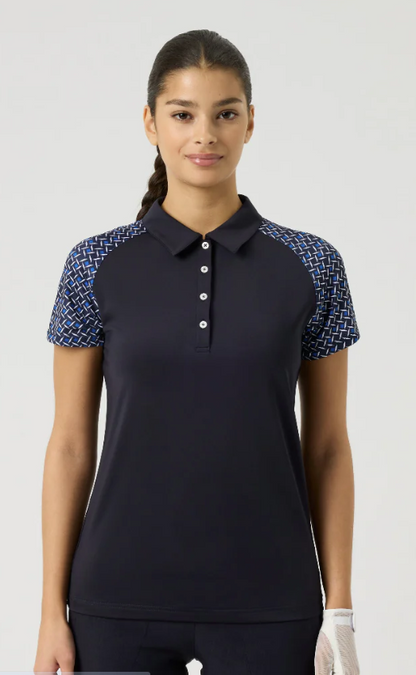 Daily Sports MODERN CONTRASTS Cap Sleeve Polo (Multiple Colors)