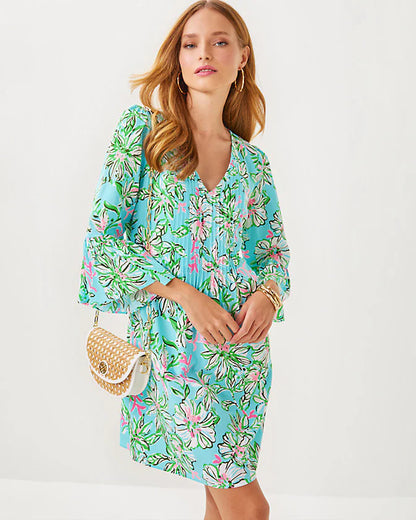 LILLY PULITZER Danika 3/4 Sleeve Tunic Dress 35.5"
