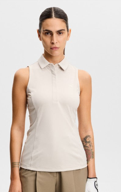 J.Lindenberg Dena Solid Sleeveless Polo (Multiple Colors)